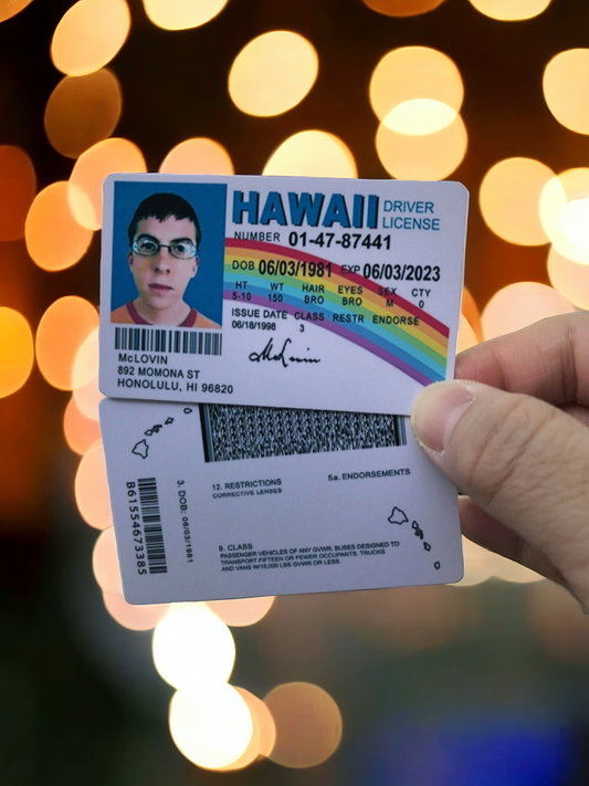 Mclovin ID CARD-double sided