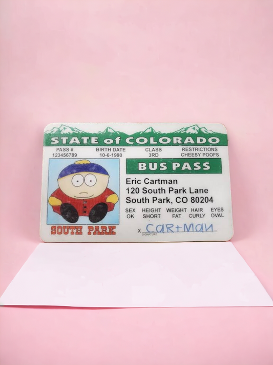 South Park- Cartman Bus Pass