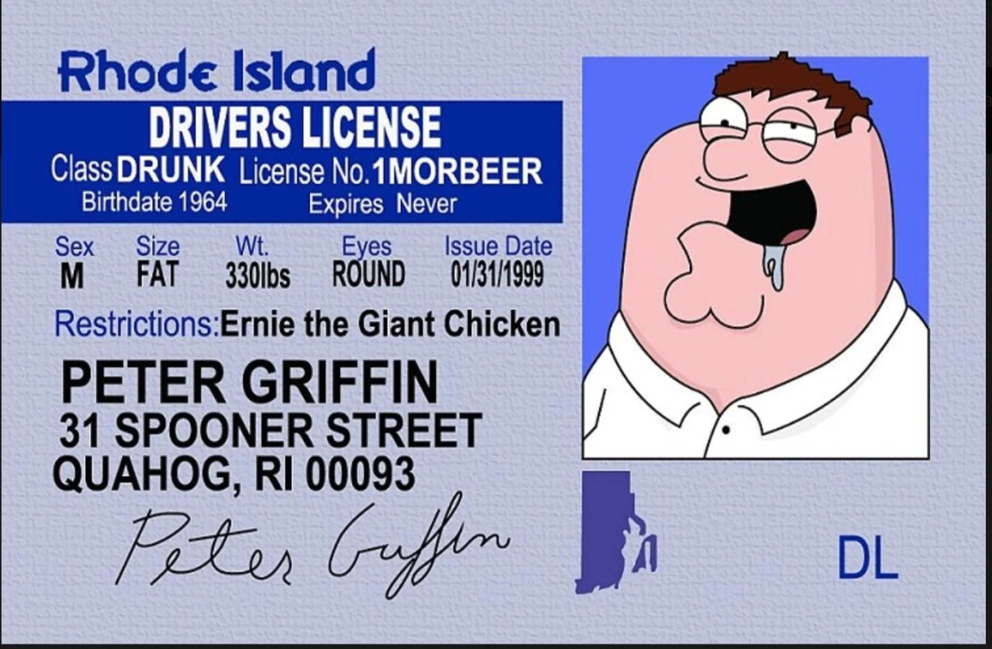 Peter Griffin ID CARD